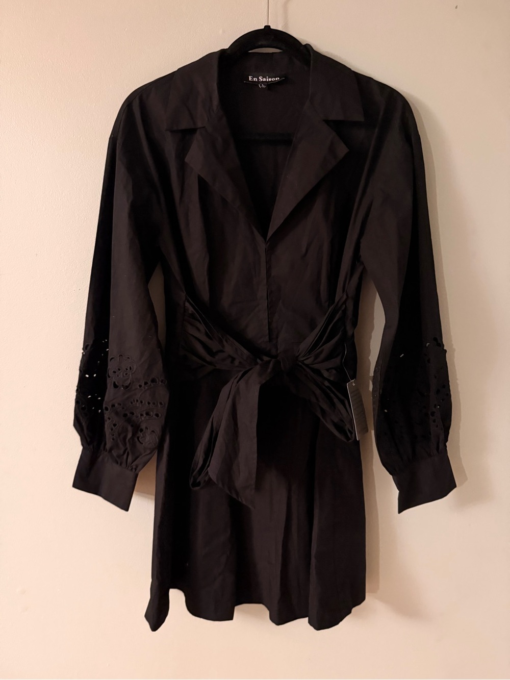 NWT Benedetta Cotton Tie-Waist Shirtdress - Picture 8 of 9